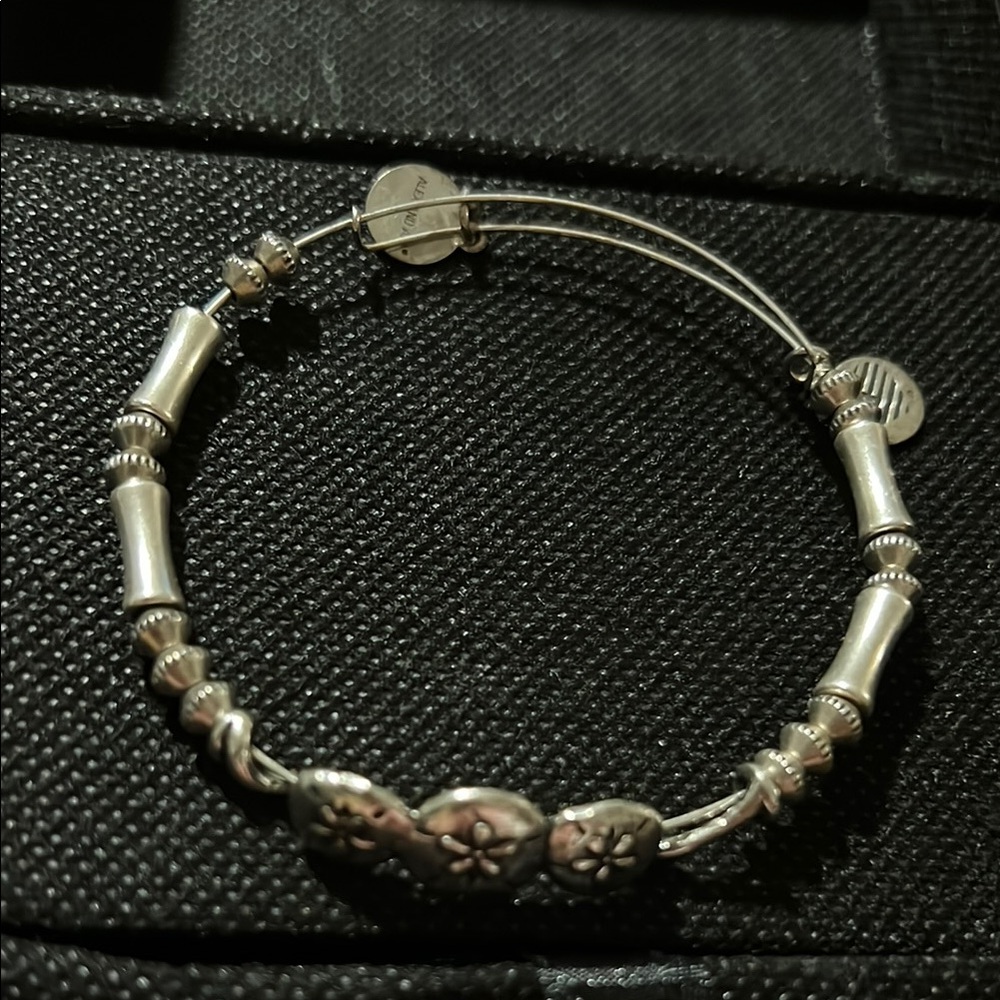 Alex and Ani Silver Sand Dollar Bracelet